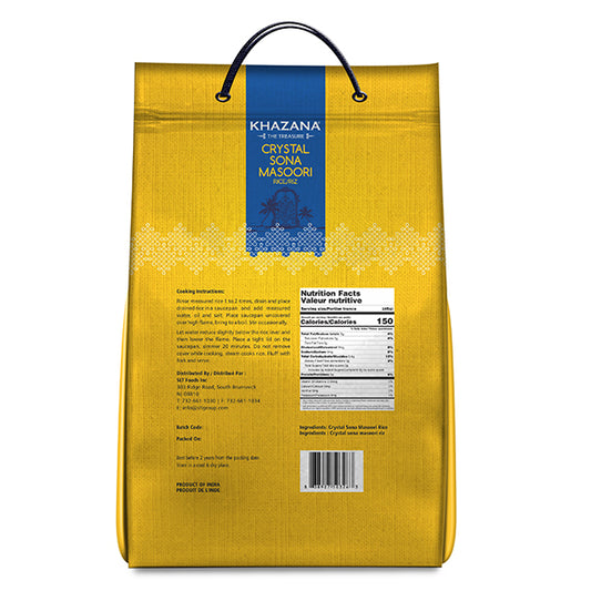 Khazana Crystal Sona Masoori Rice