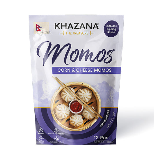 Khazana Corn & Cheese Momos