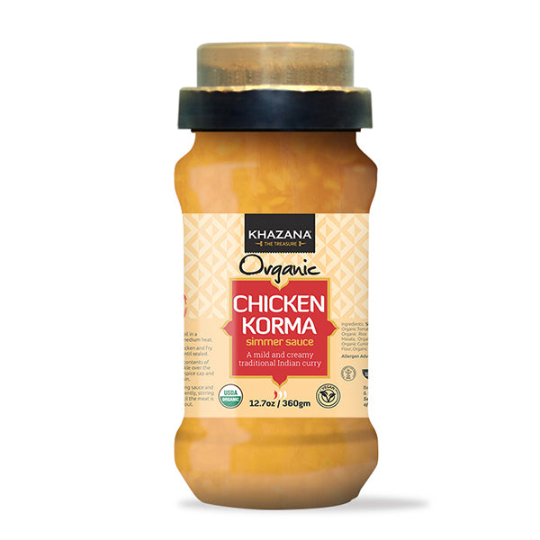 Khazana Organic Chicken Korma Simmer Sauce