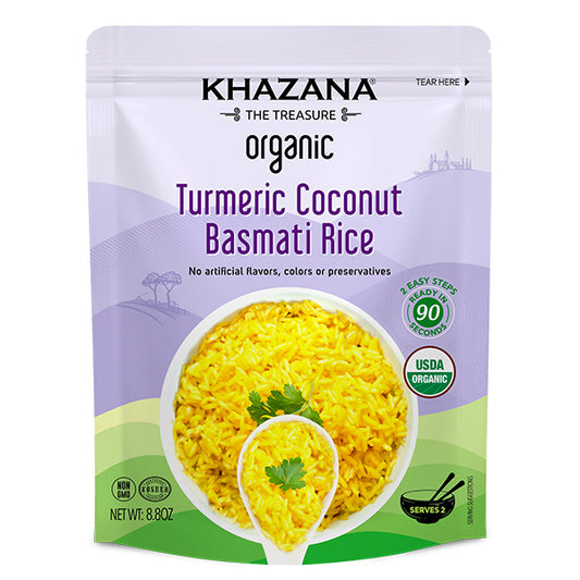 Khazana Organic RTE Turmeric Coconut Basmati Rice